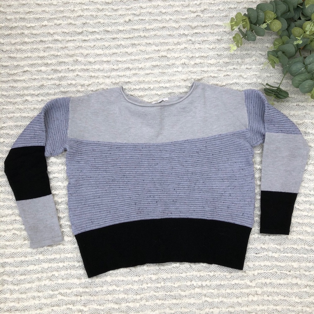 Peyton Primrose color block pullover sweater